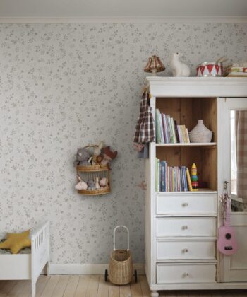 Papel pintado clásico de pequeñas flores Sandberg Wallpaper Decoración Infantil