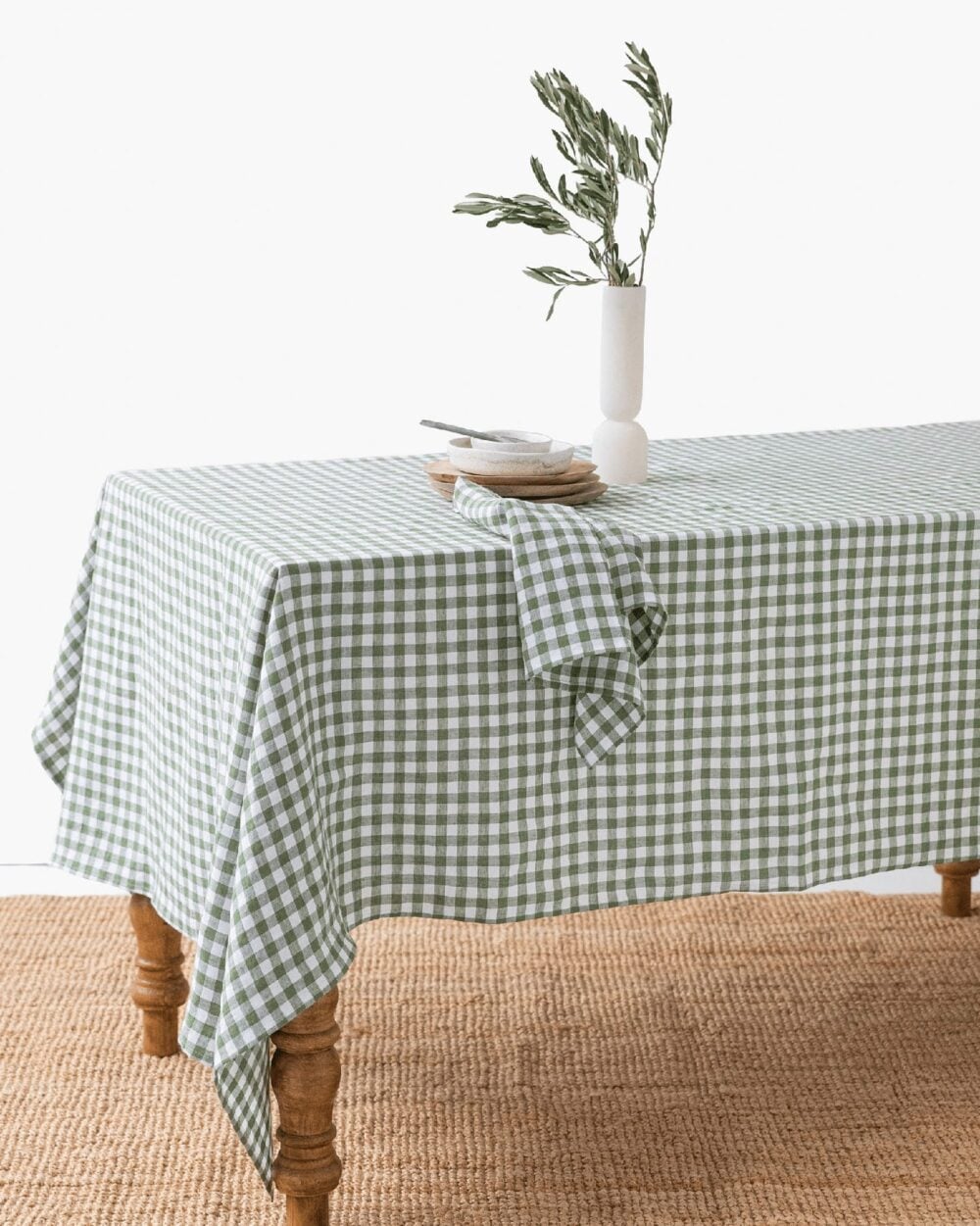 Vichy-Verde-Bosque Manteles y Servilletas Cuadros Vichy