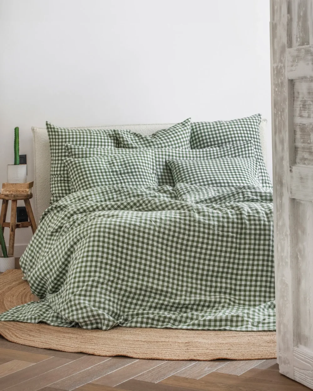 ML-FNL-Forest-Green Funda Nórdica Cuadros Vichy