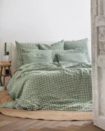 ML-FNL-Forest-Green Funda Nórdica Cuadros Vichy