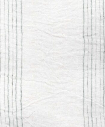 Lino para cortinas estampado multirayas finas y 330 cm de ancho