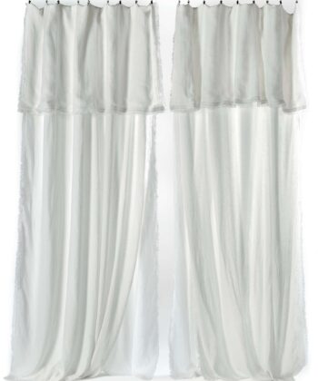 Cortina de gasa de lino doble (150 x 320 cm cada panel) Accesorios de Élitis Estilo Contemporáneo