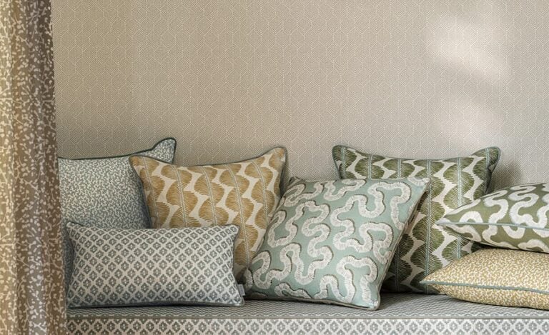 Arbury "Elson" Collection Classic Style "Aubin" fabric collection by Romo