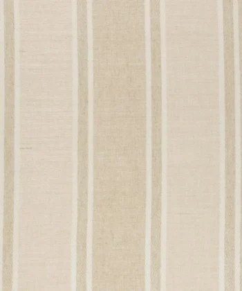Jacquard de rayas anchas atemporales en tonos naturales Les Creations de la Maison Estilo Natural - Rústico