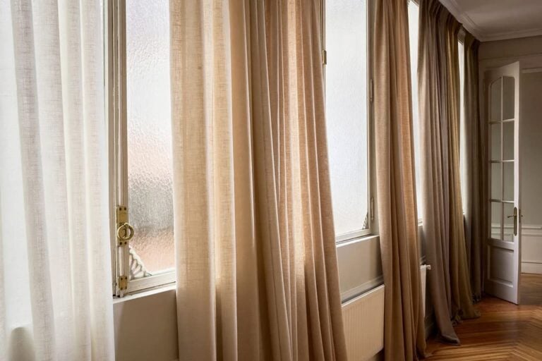 Cortinas de tela natural
