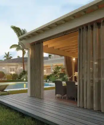 Cortinas Tendina para exterior con estilo clásico y gran resistencia